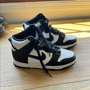 Nike Black and White High-Top Sneakers